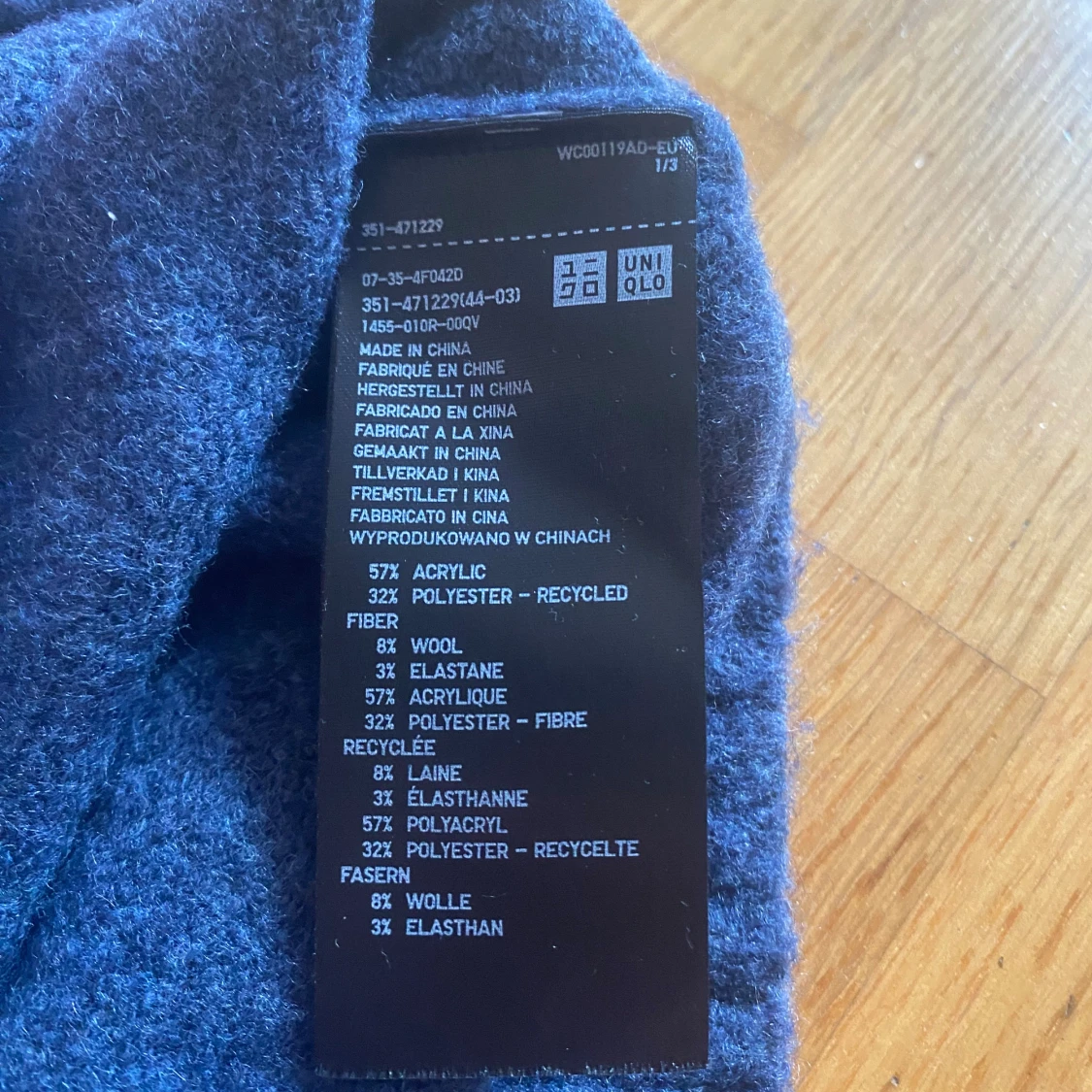 Blå stickad tröja från Uniqlo - 2