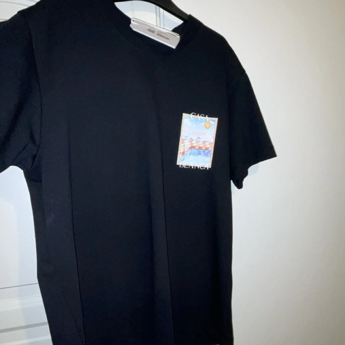 Svart Casa Blanca t-shirt med tryck - 2