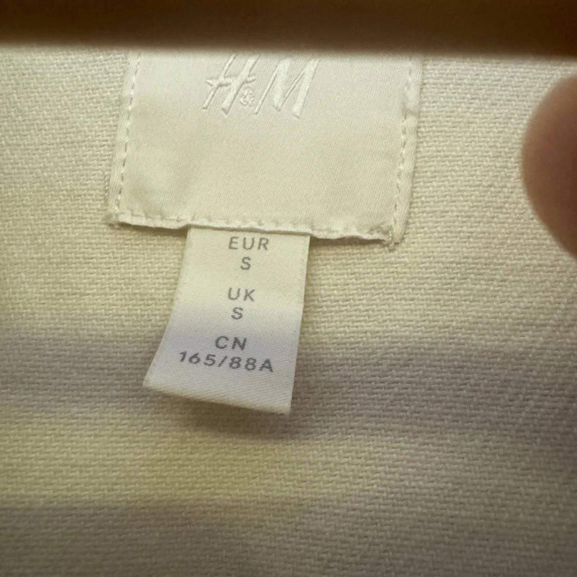 Jeans jacka i ljus beige manchester - 4