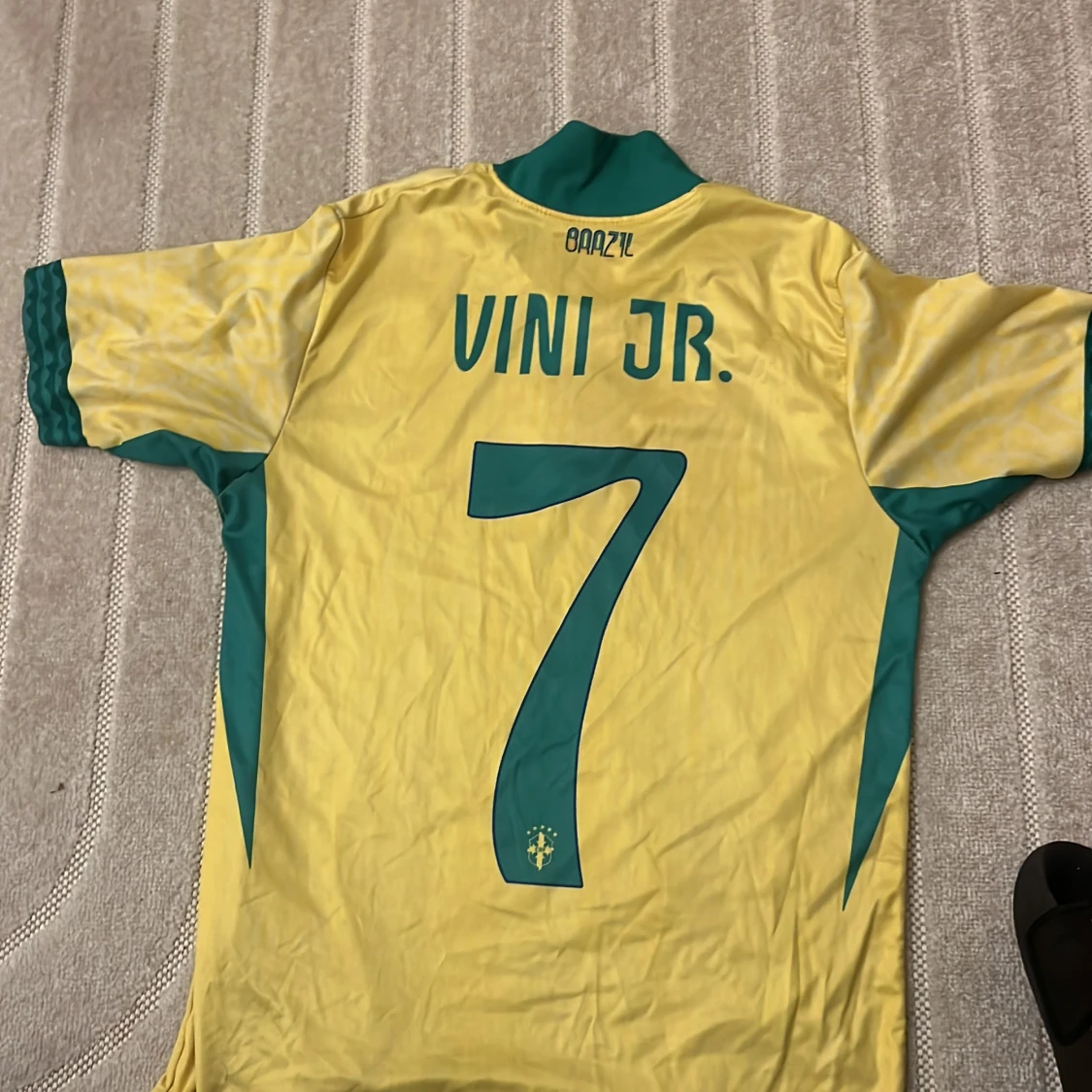 Brasilien Vini Jr. 7 Nike fotbollströja L - 1