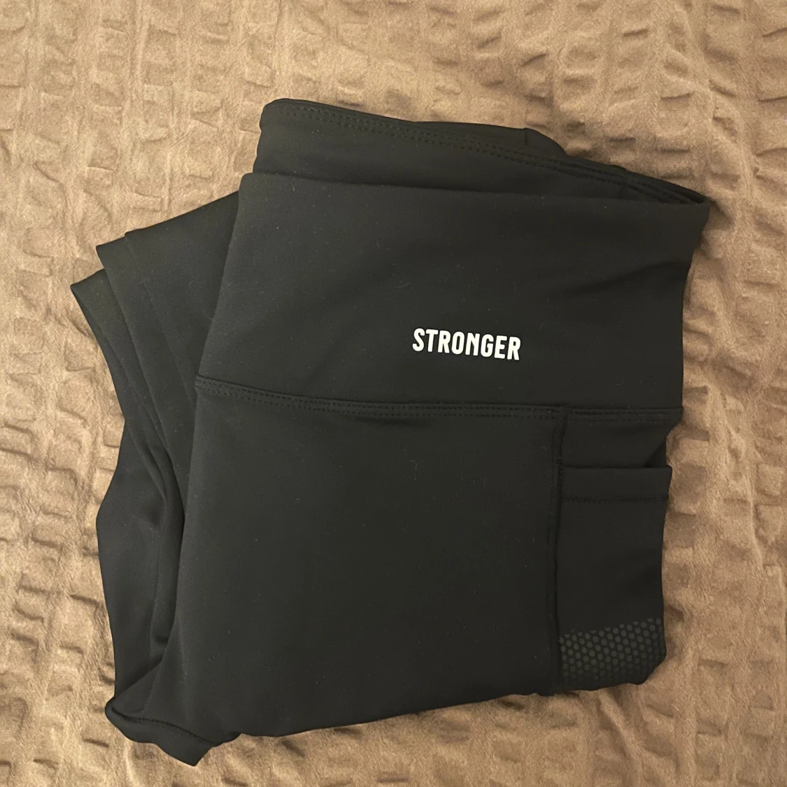 Svarta träningstights från Stronger med fickor (nya)