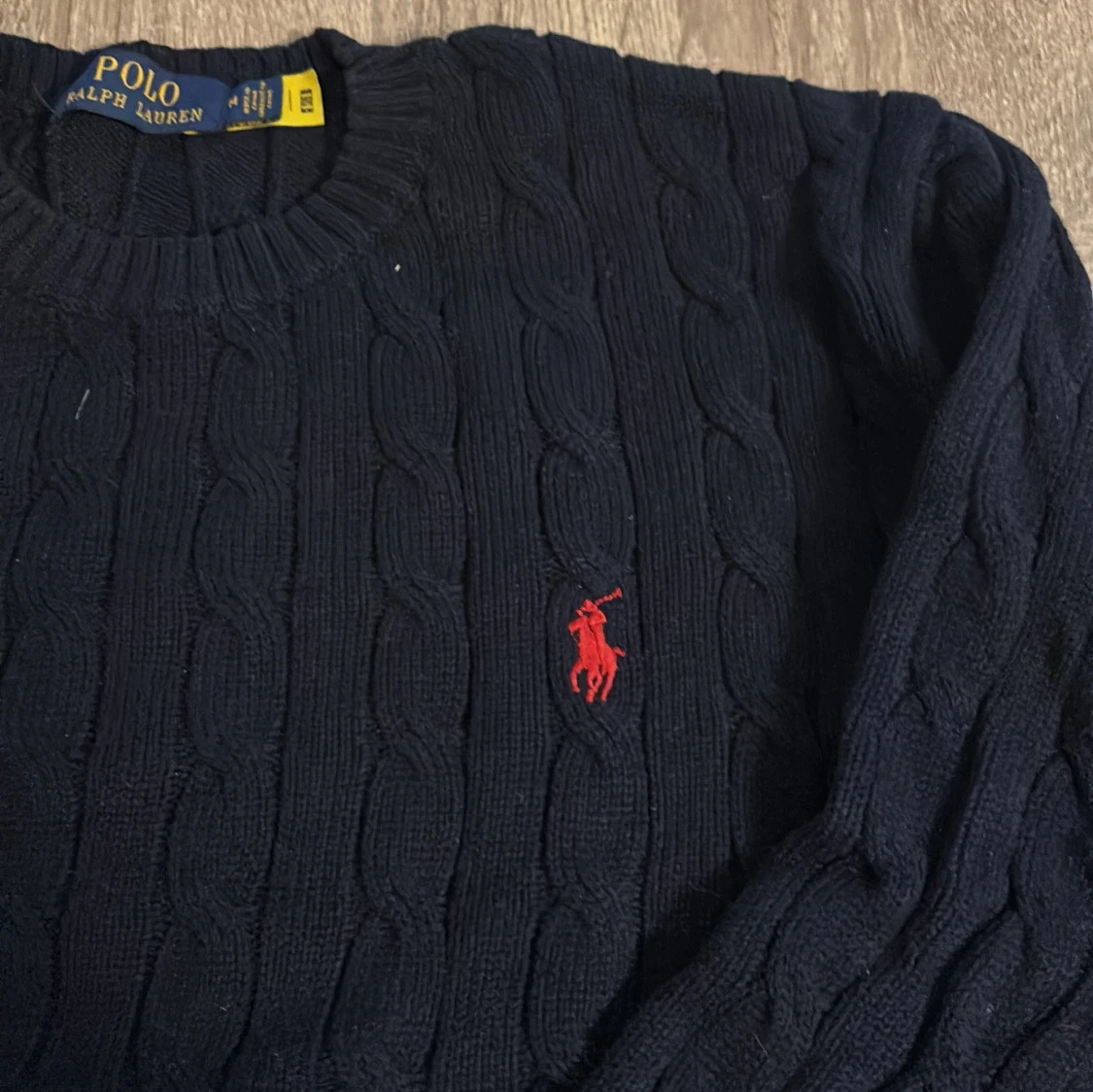 Mörkblå stickad tröja Polo Ralph Lauren - 1