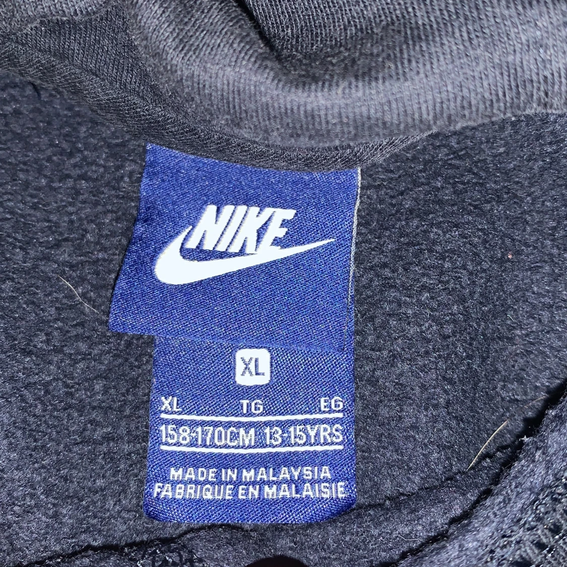 Mörkblå Nike hoodie XL - 2