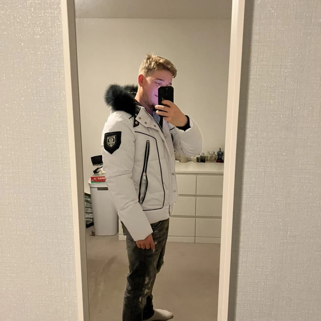 Vit pufferjacka från Horspist Paris - 1