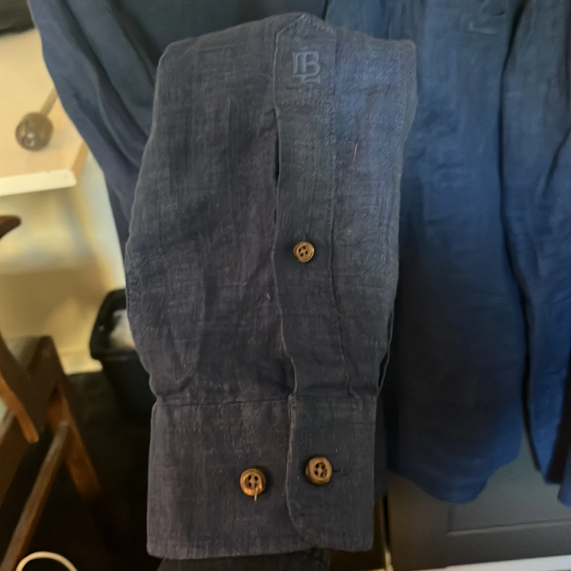 Blå linneskjorta från Bondelid - 3