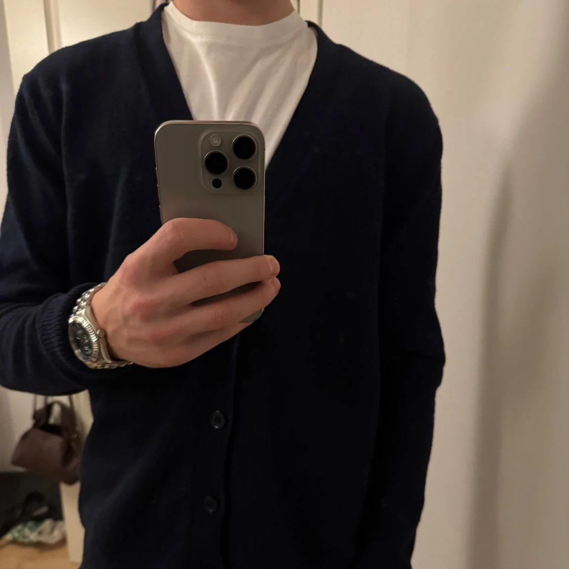 Mörkblå kofta från Kappahl, storlek S - 4