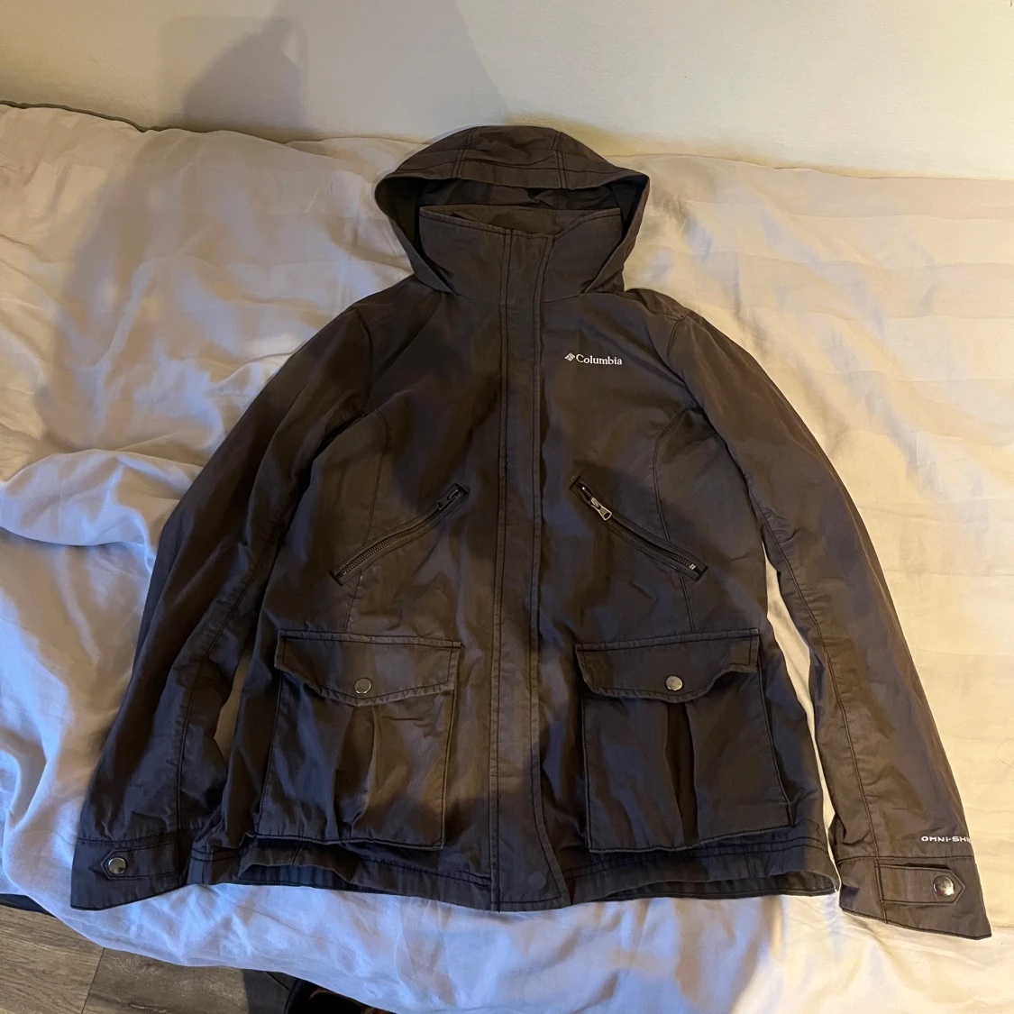 Mörkgrön vintage Columbia jacka