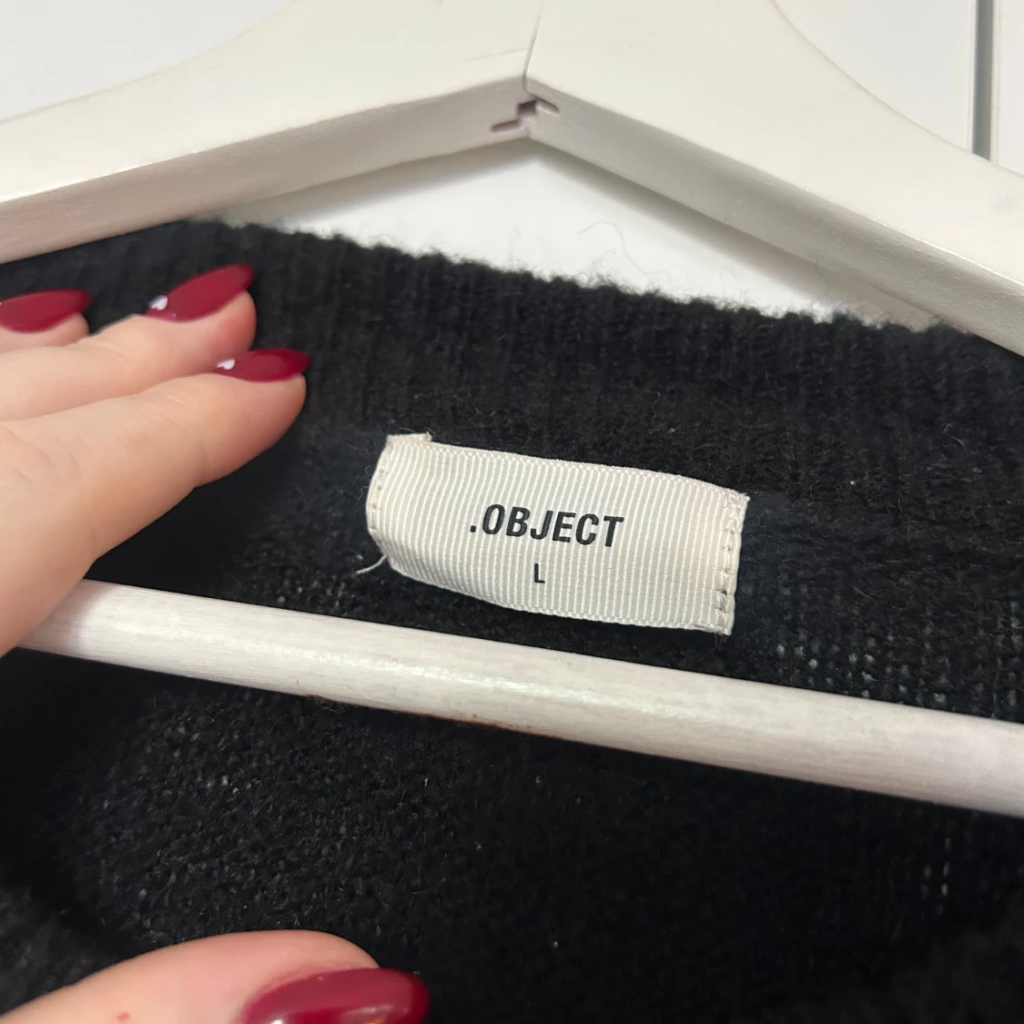 Svart stickad klänning från Object - 3