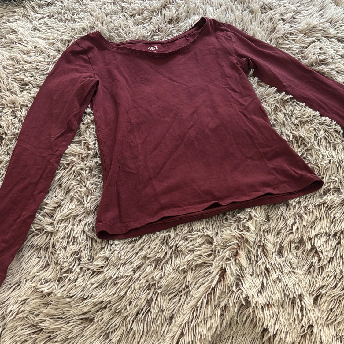 Vinröd långärmad topp från 157