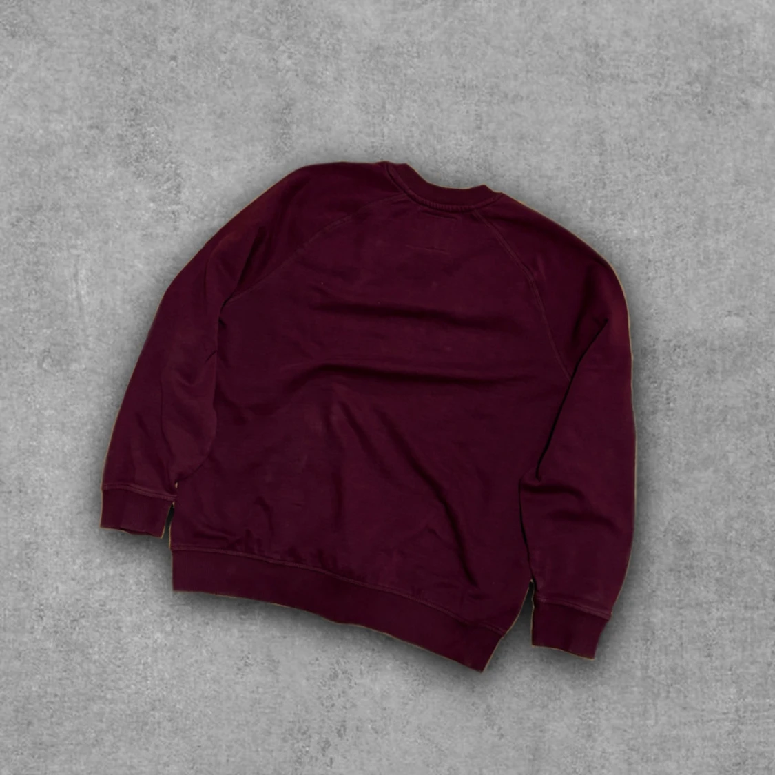 Vinröd sweatshirt i bomull - 1