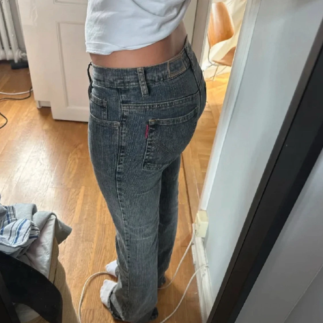 Levis bootcut jeans låg midja grå - 1