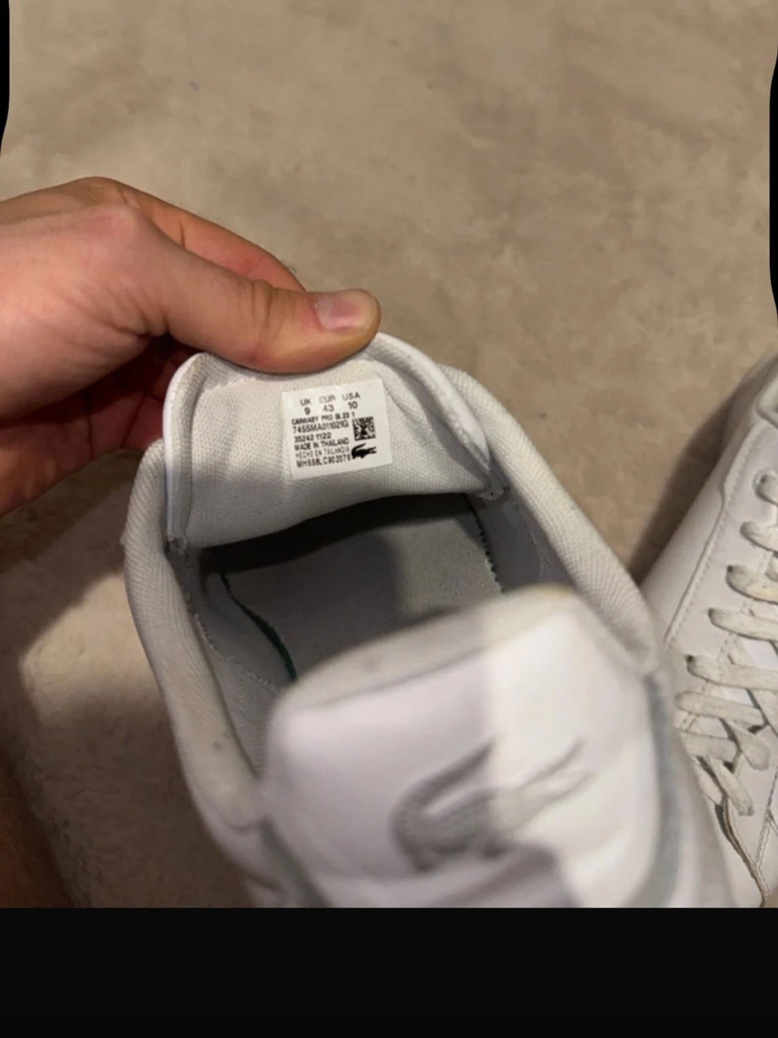 Vita sneakers från Lacoste i skinn - 5