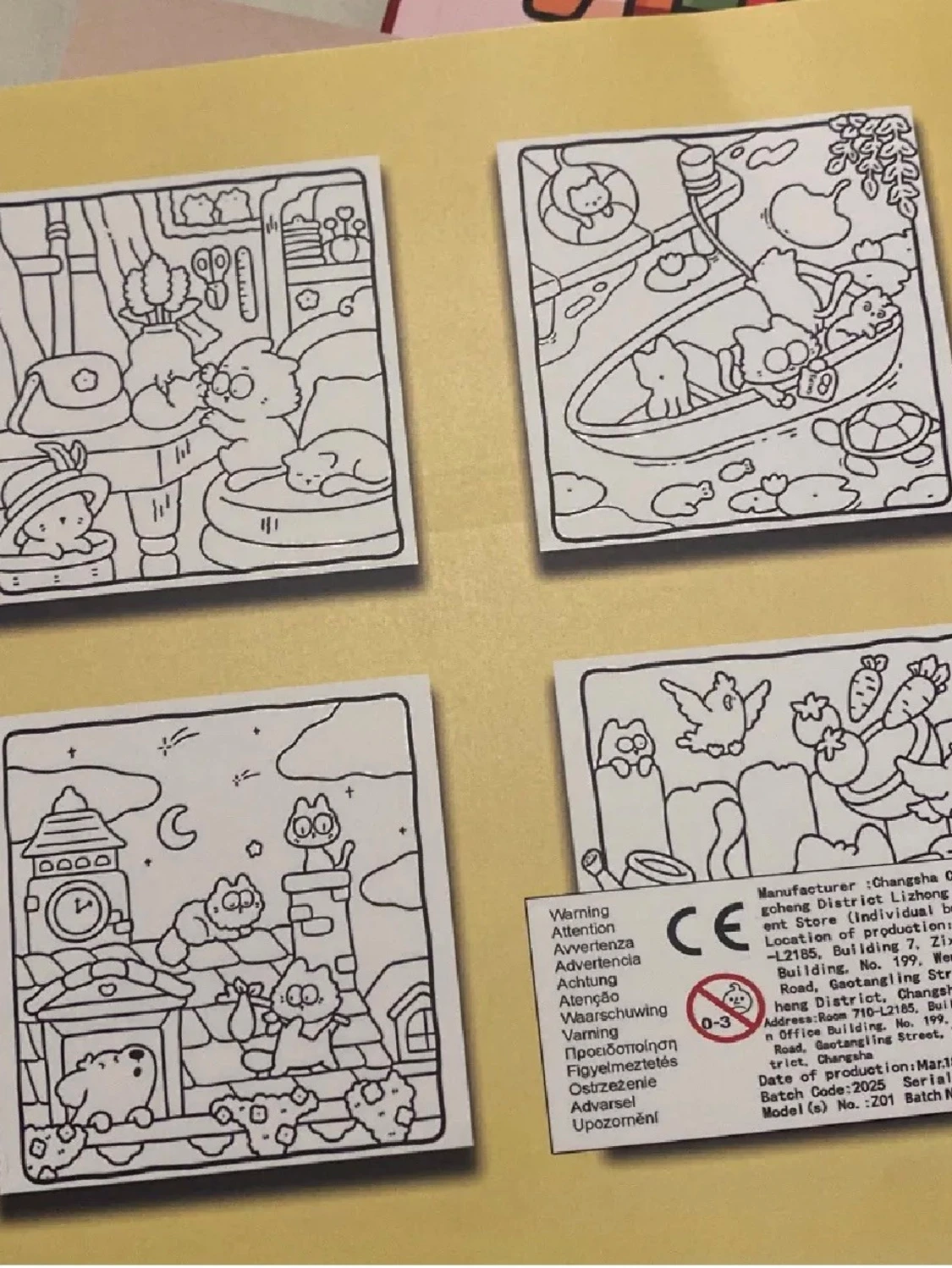 The Little Cat Cute & Comfy Coloring Book - 2