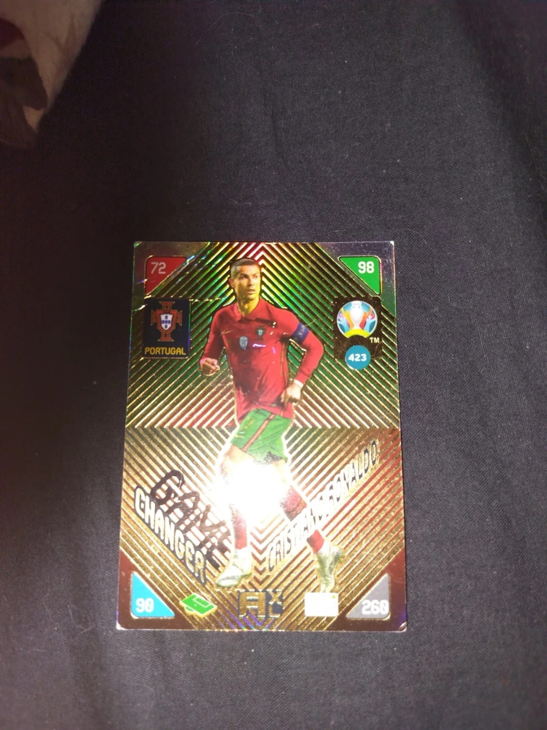 Fotbollsskor med Messi och Ronaldo. - 1