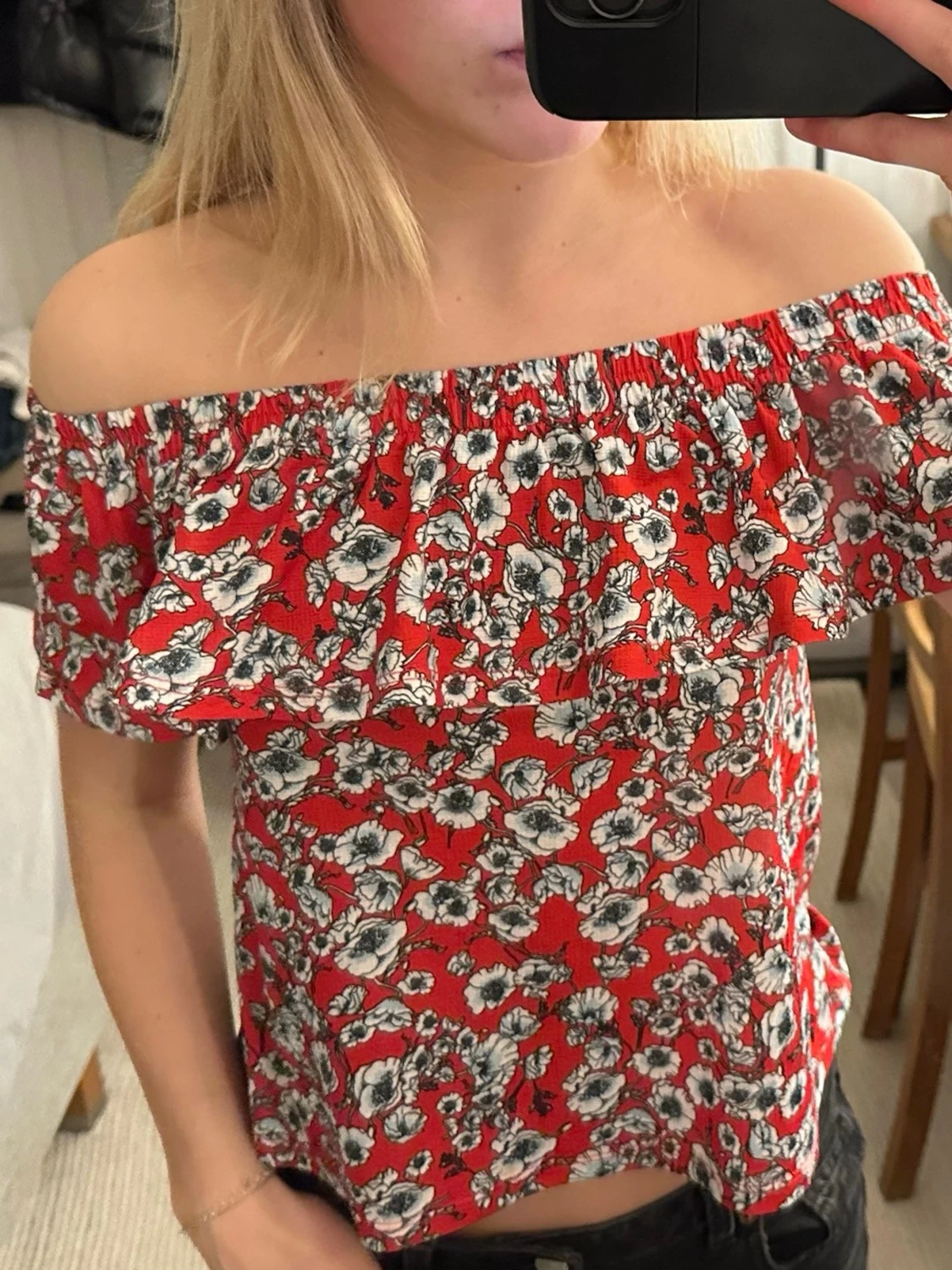  Offshoulder topp - 1