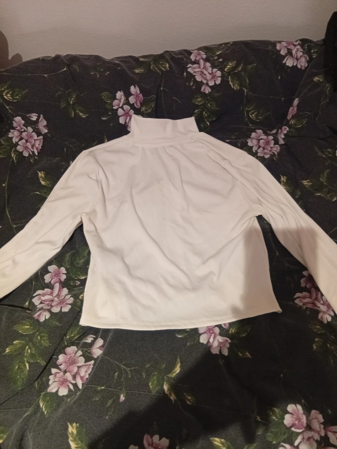 Vit ribbad ziptröja från FB Sister - 2