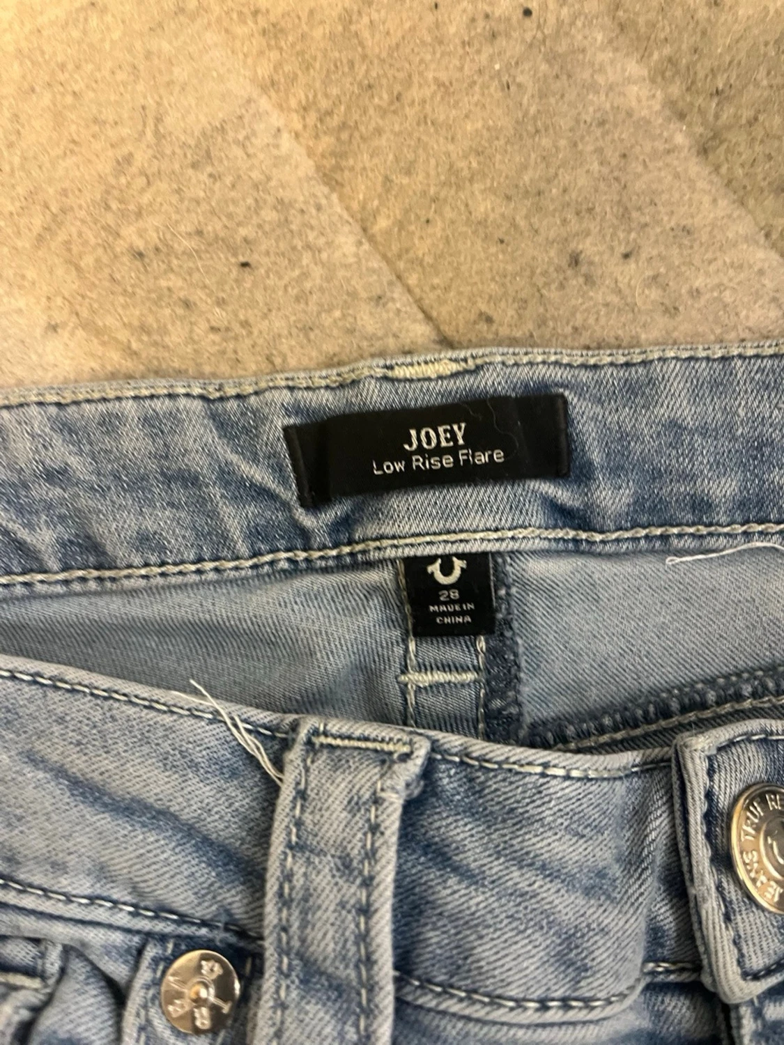 True Religion jeanskjol med volang - 1