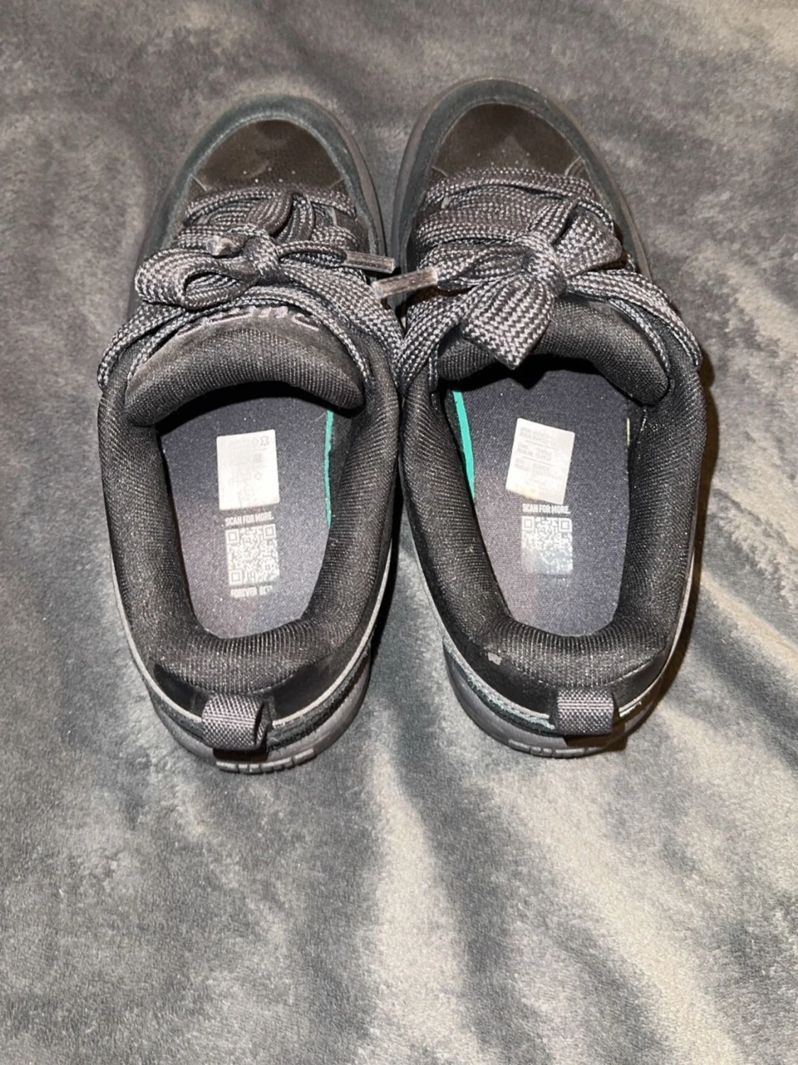 Svarta Puma sneakers i skinn och mocka - 2