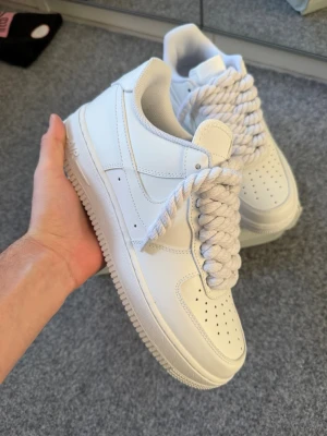 Nike Air force 1 white thick ropes -45 - Size 45, brand new never even worn. 