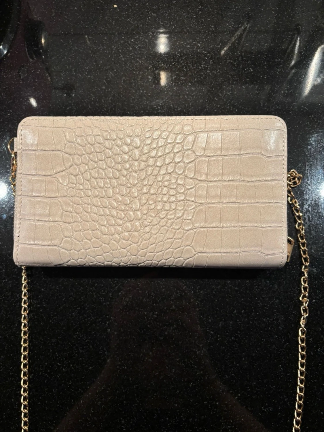 Beige axelväska - 1