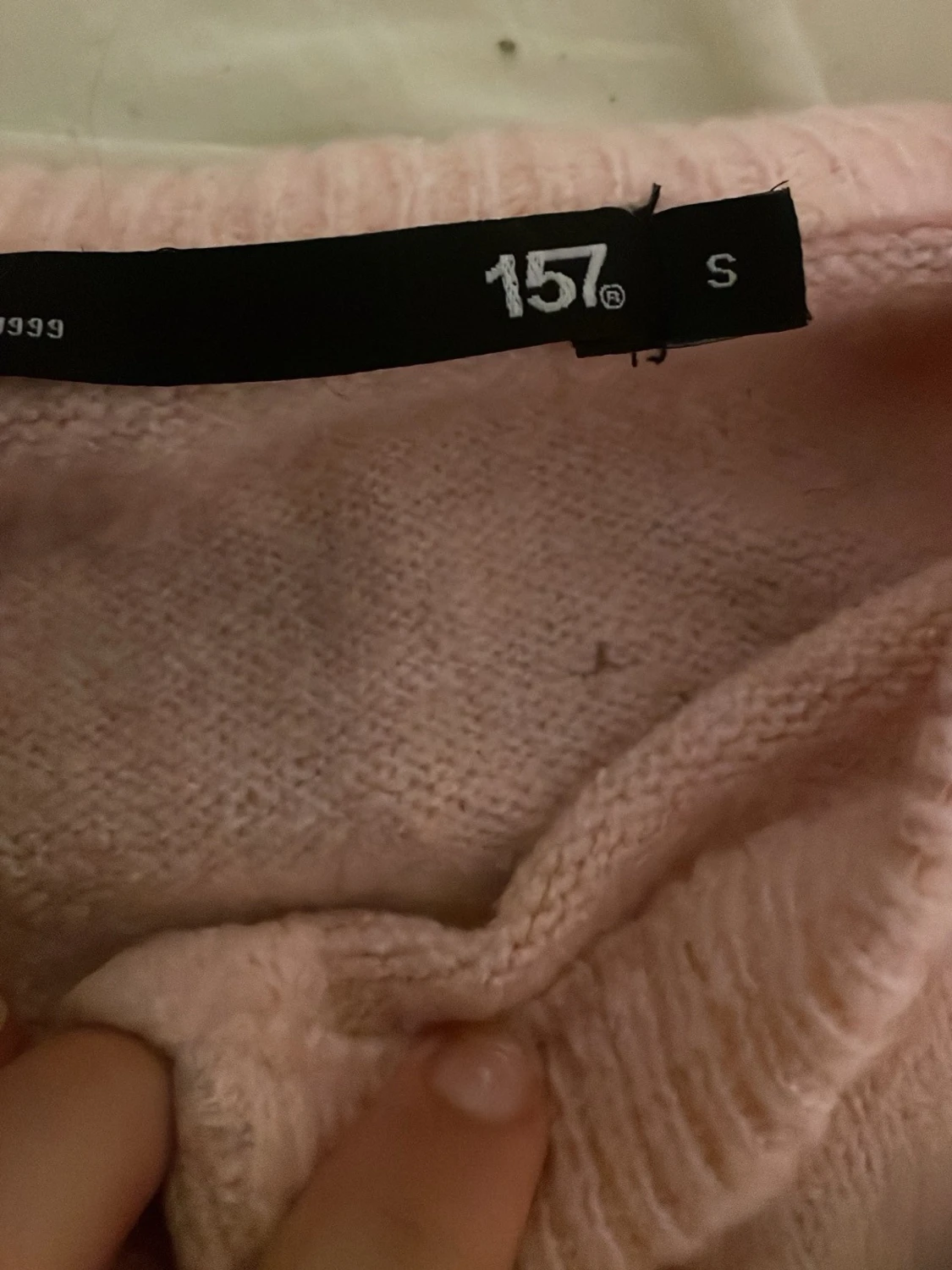 Ljusrosa kofta från 157, storlek S - 2