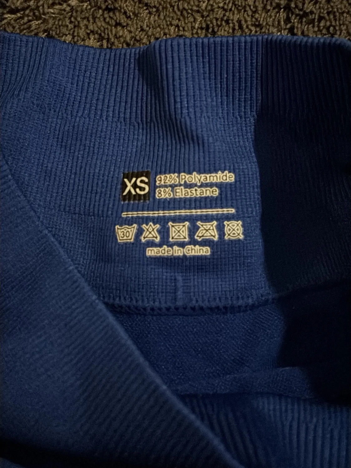 Blå leggings i stretch, storlek XS - 1