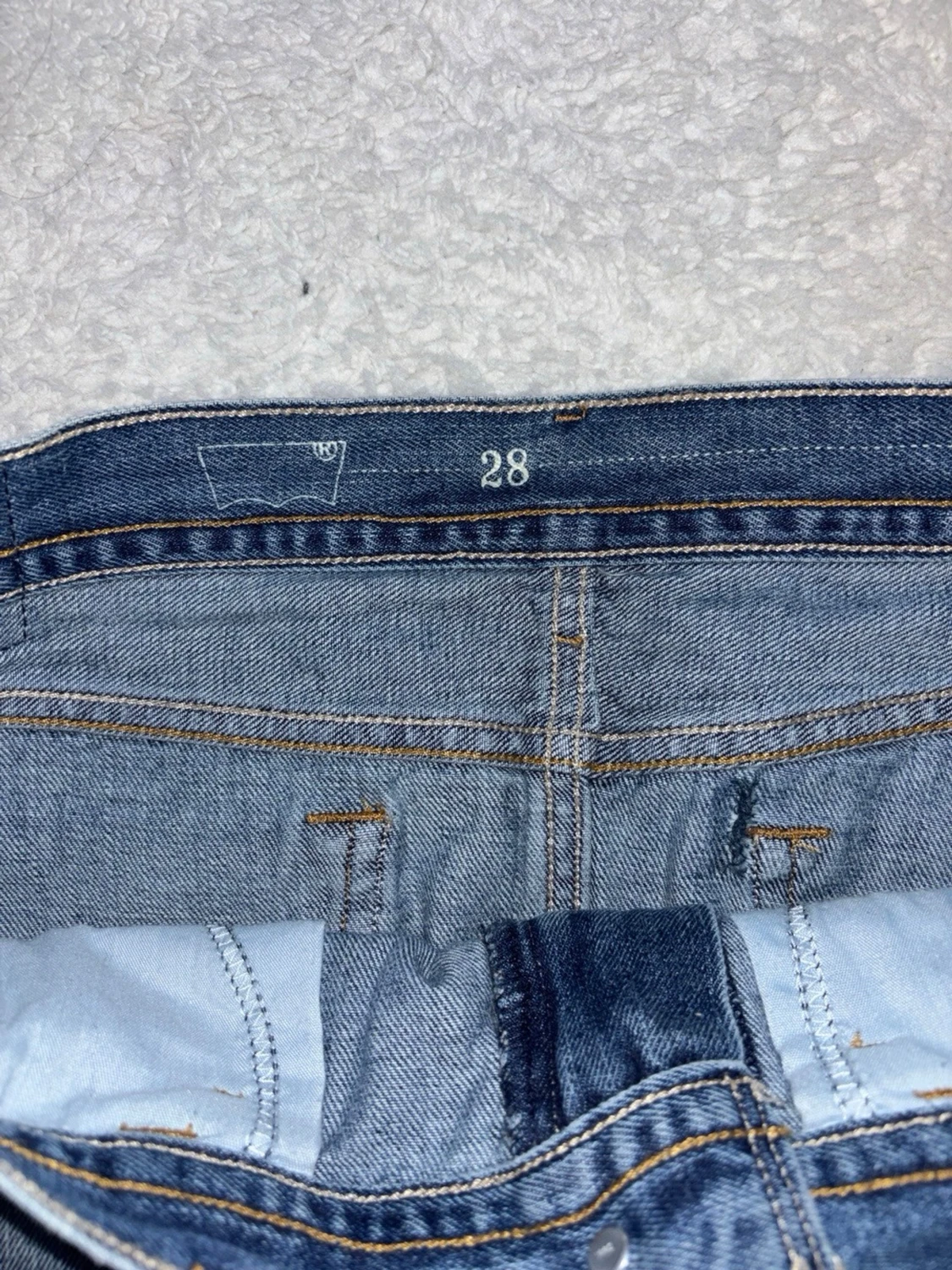 Levi's jeanskjol med spetskant - 3