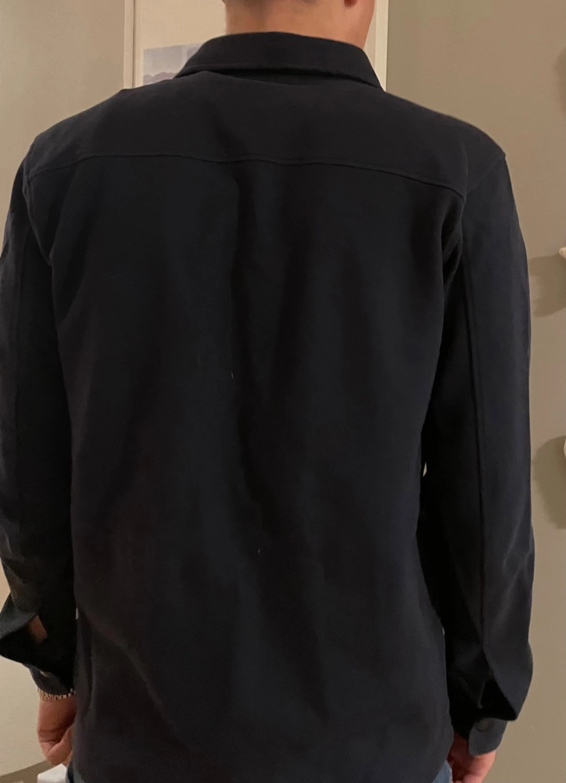 Selected homme, Mörkblå overshirt - 1