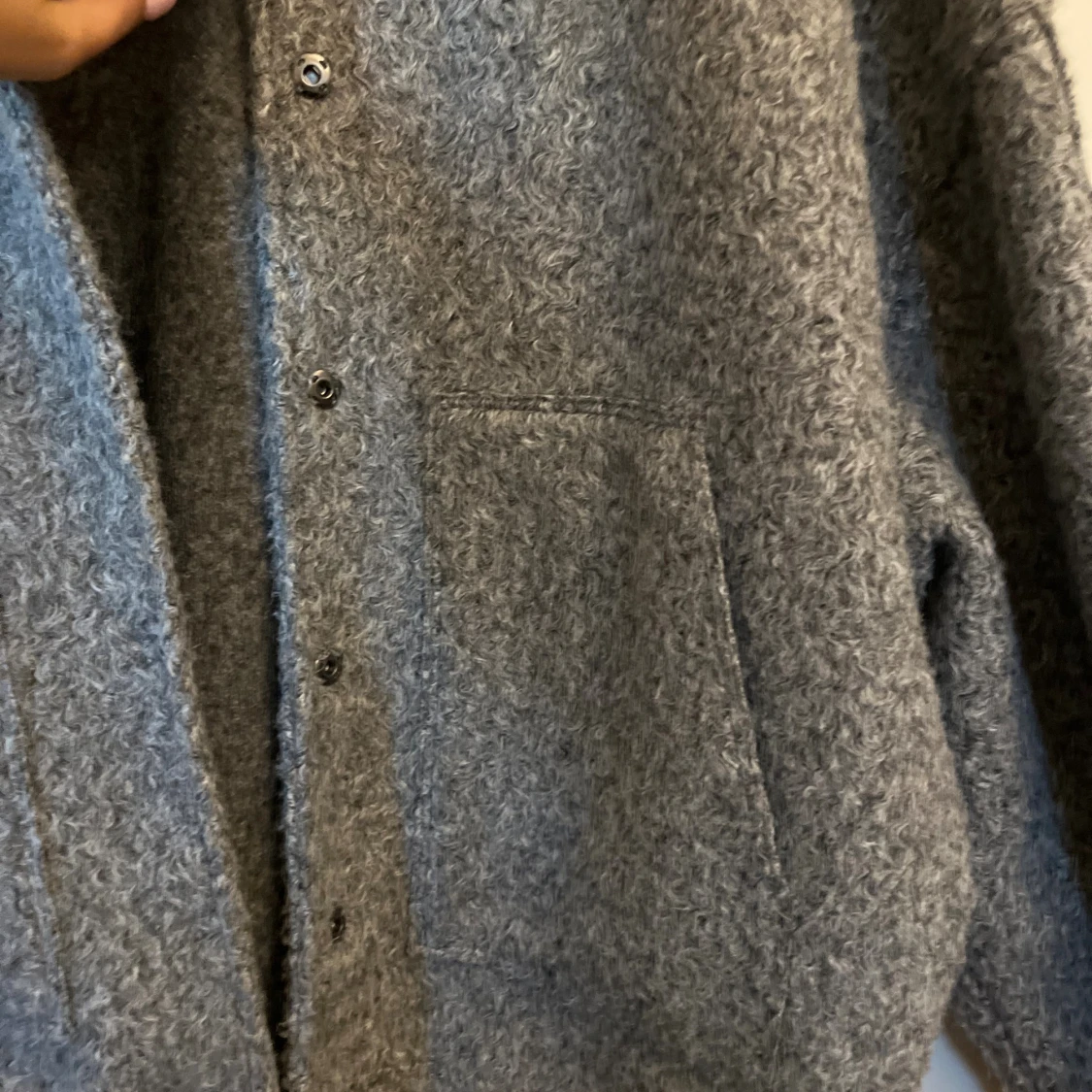 Grå teddyjacka från Zara M-L - 1