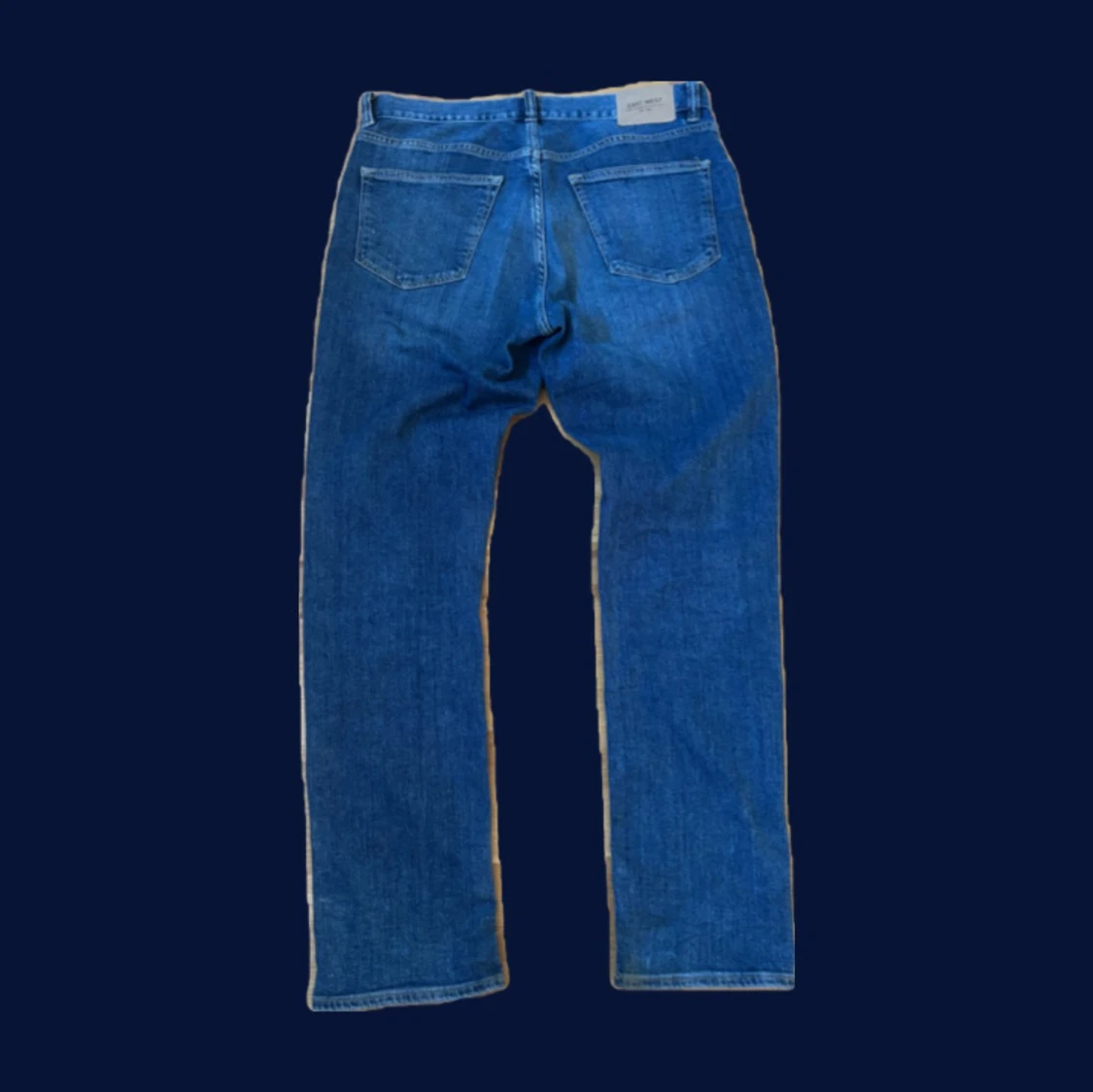 Mörkblå Vintage Denim Jeans  - 1
