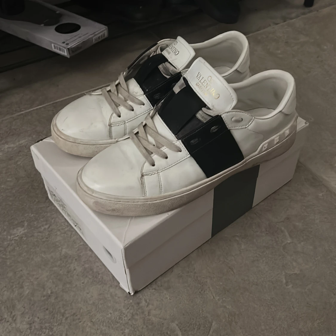 Valentino Garavani Open sneakers vit/svart - 4
