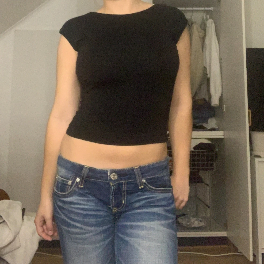 Svart backless topp - 1