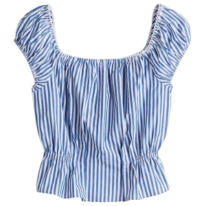 Blåvit randig blus från hm - Supersöt blus från hm i blåvitt randigt. Perfekt för alla tillfällen! Helt oanvänd med lappen kvar!