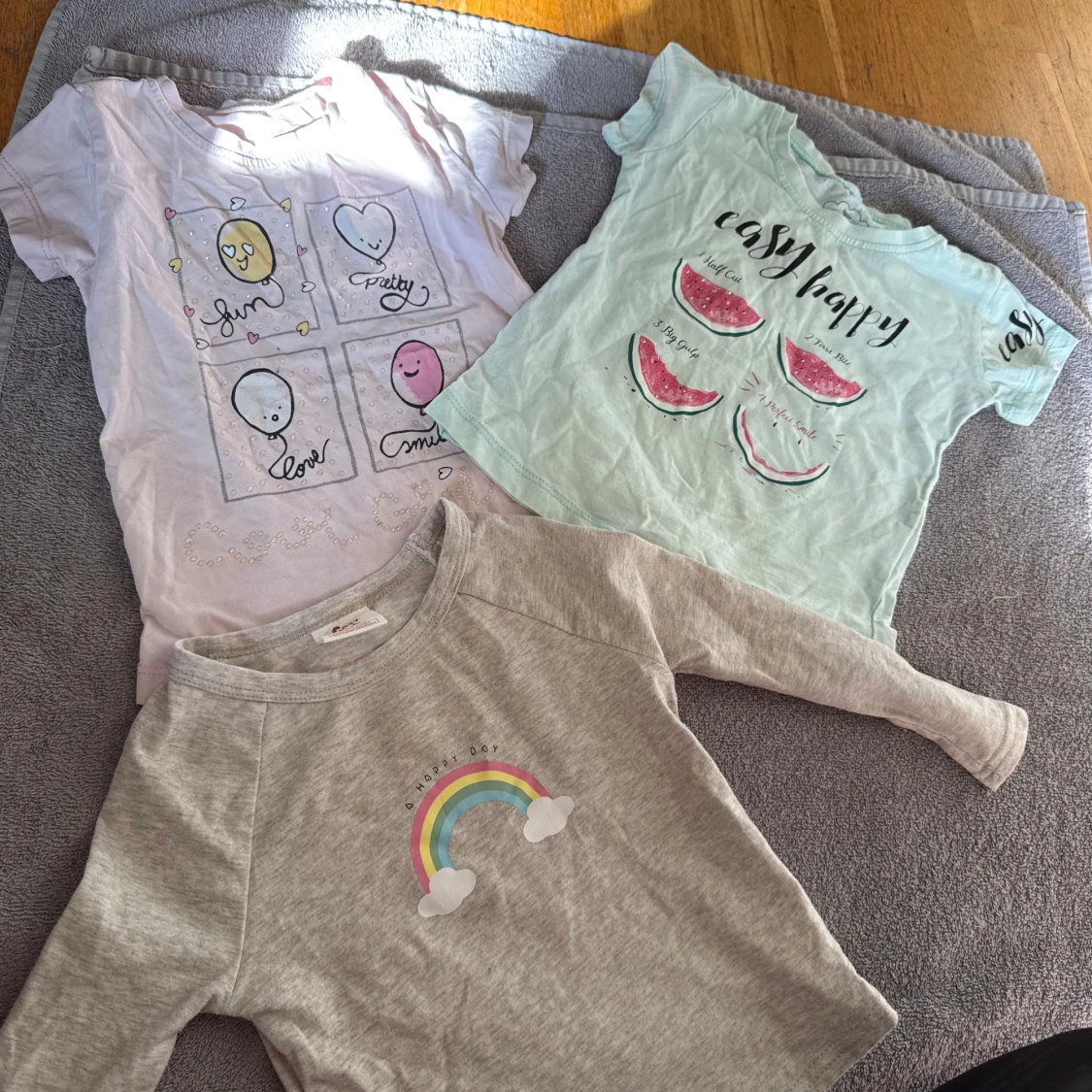 3-pack t-shirts och tröja barn 2-3 år