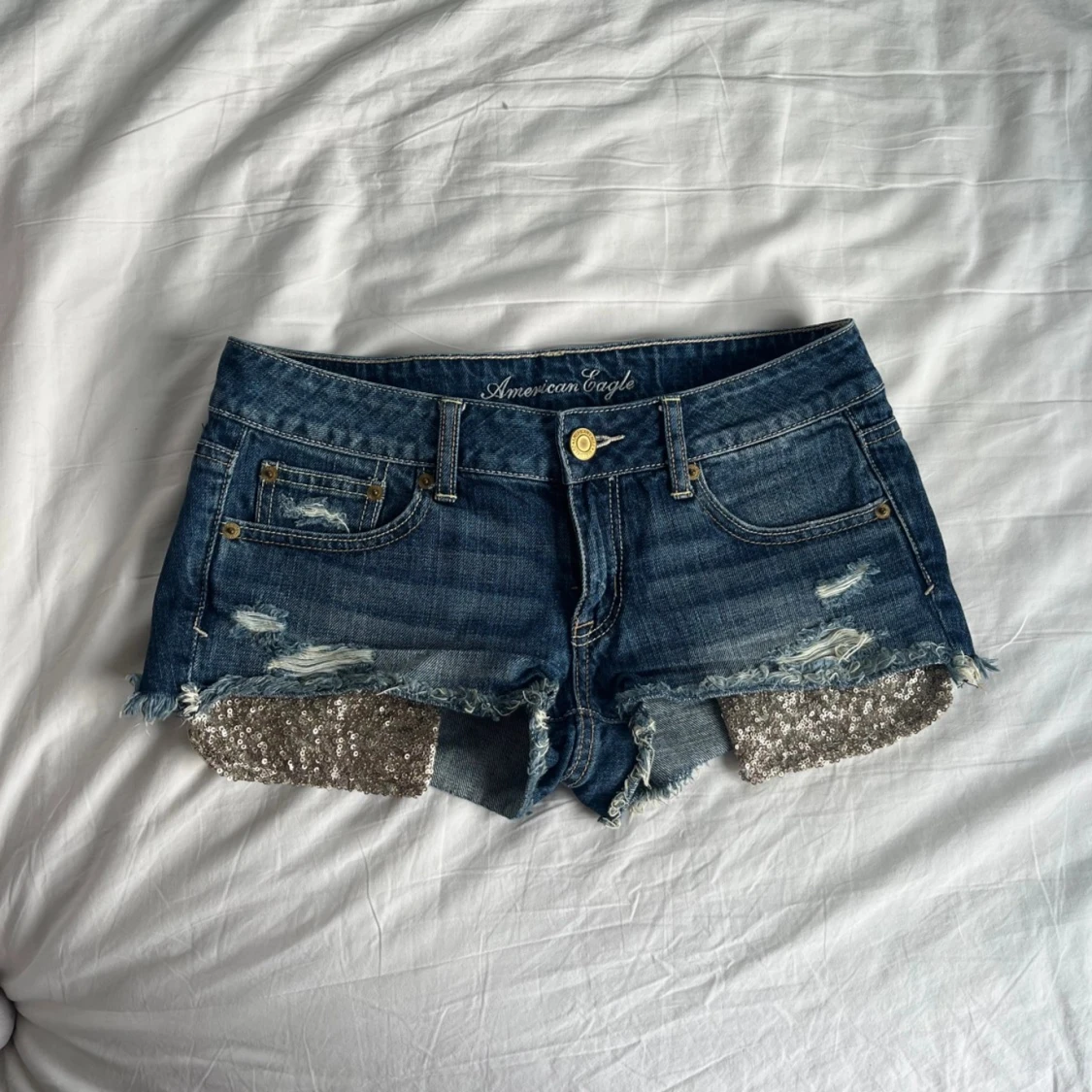 Shorts med glitter