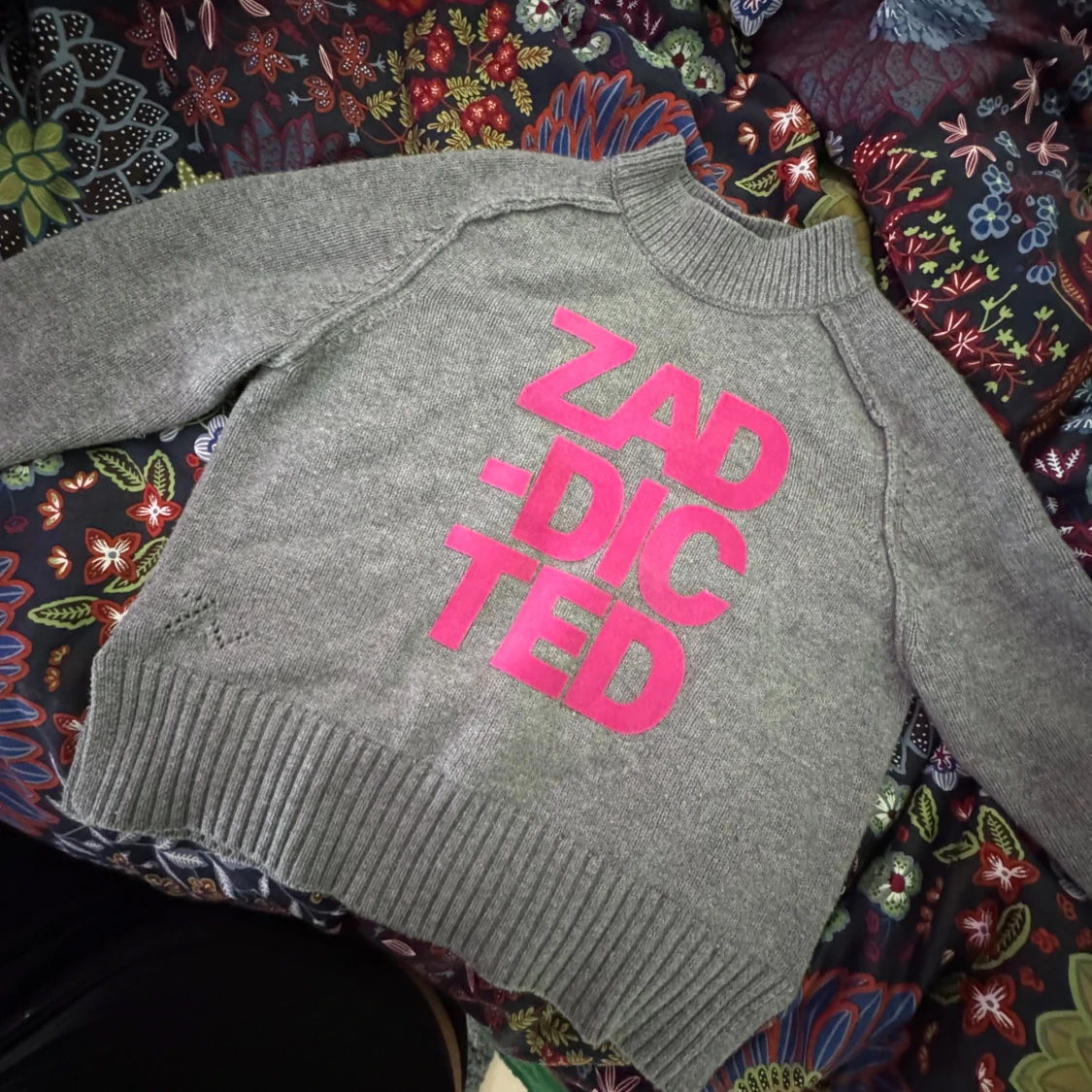 Grå Zadig & Voltaire stickad tröja - 1