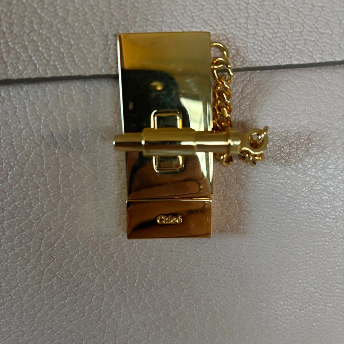 Chloé axelväska i ljusrosa skinn - 2