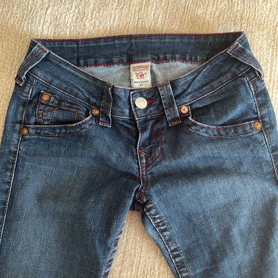 Vintage True Religion bootcut jeans blå, stl 27 - 1