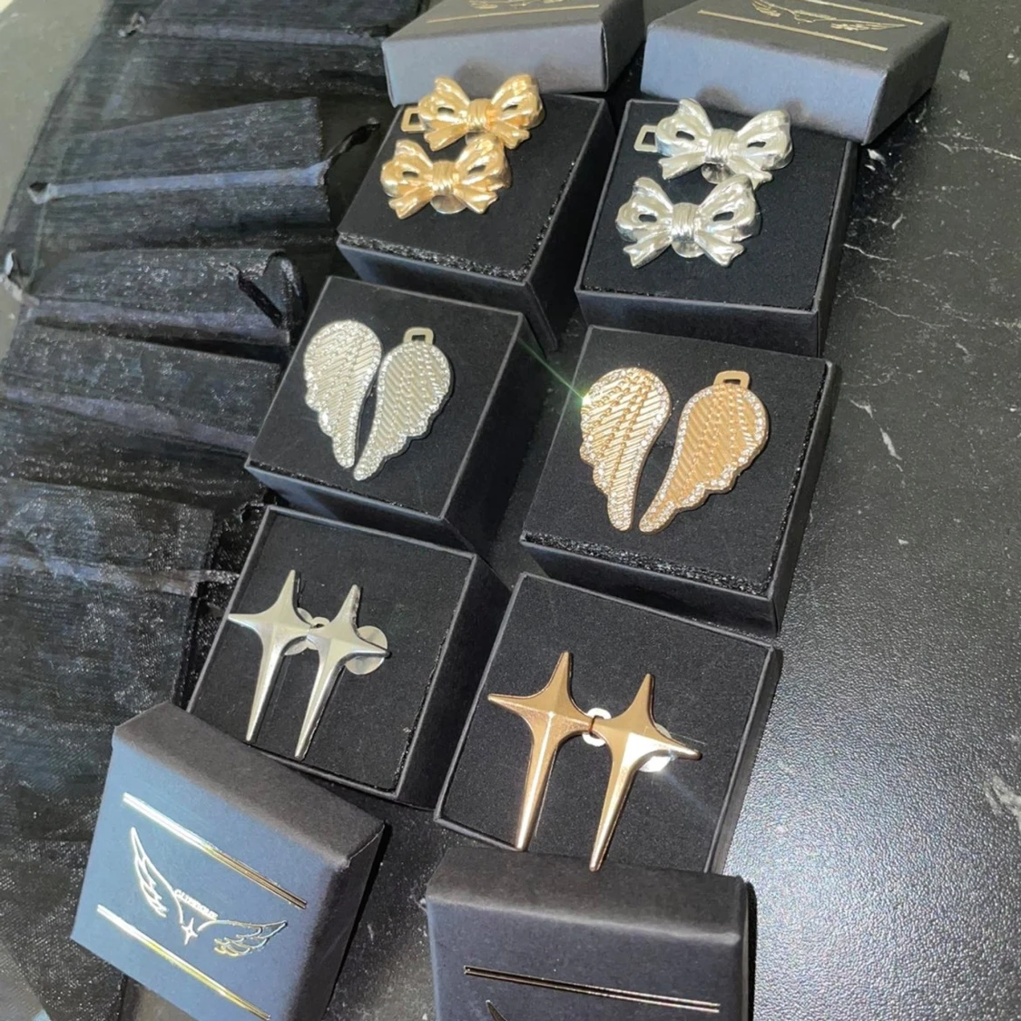 Silvriga Clip rosett  - 1