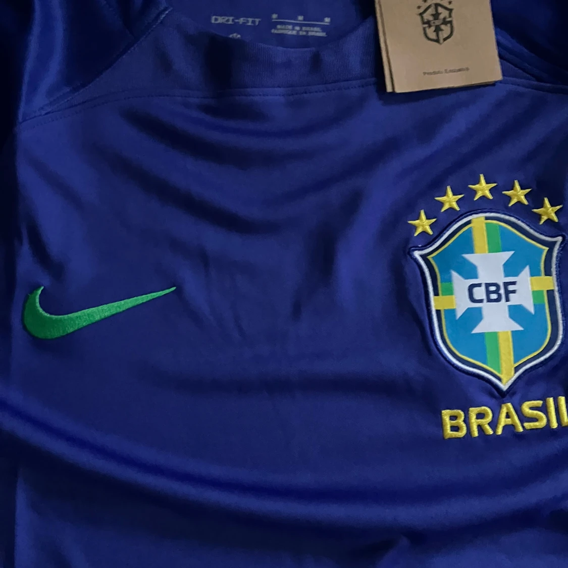 Blå Brasilien fotbollströja Nike M - 2