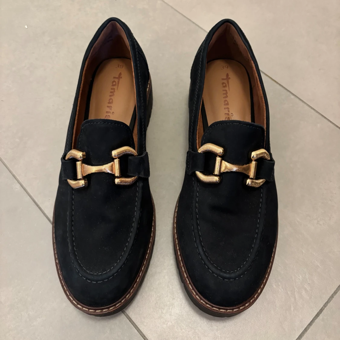 Mörkblå loafers - 1