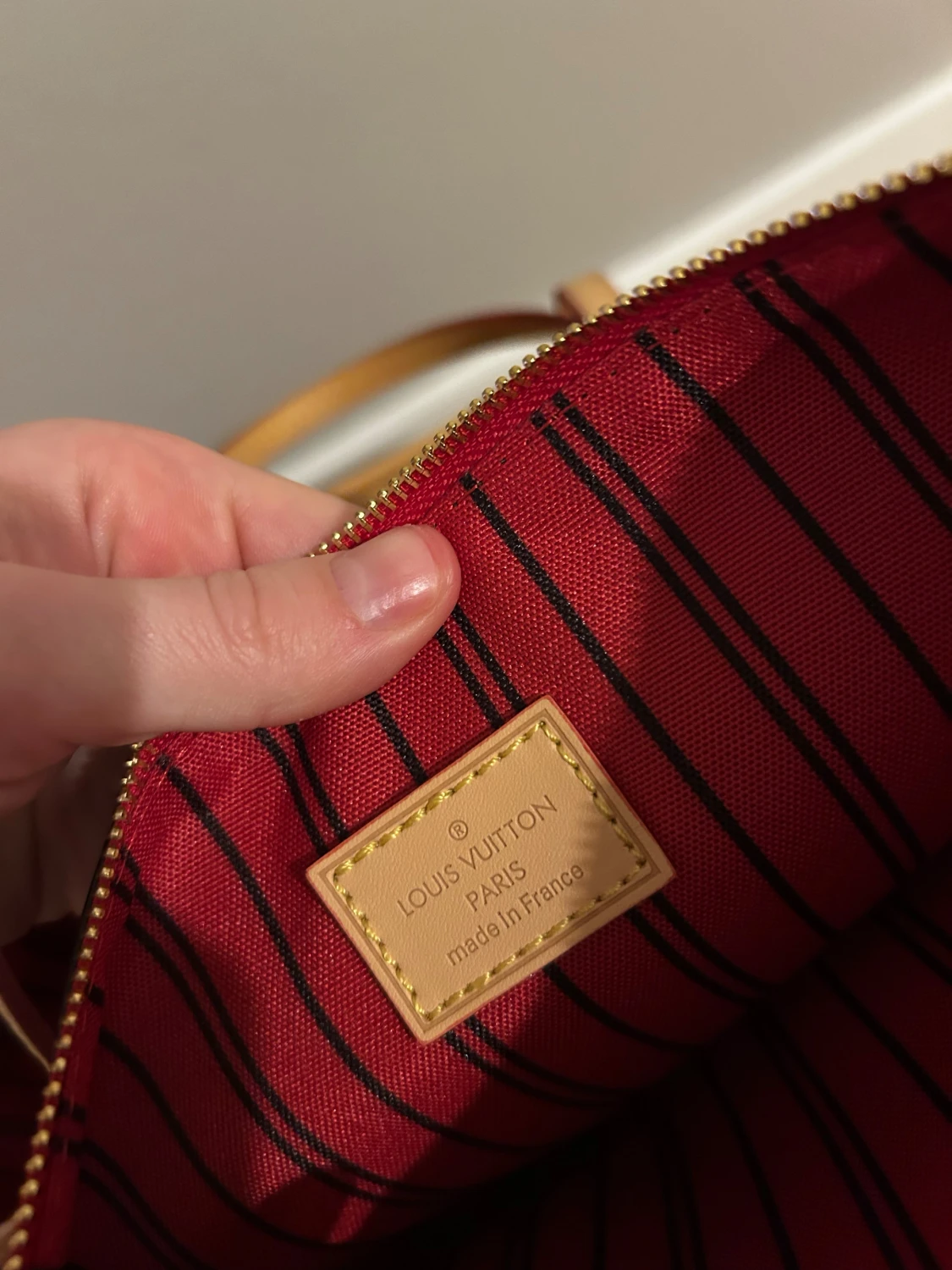 Läder monogram väska - 6