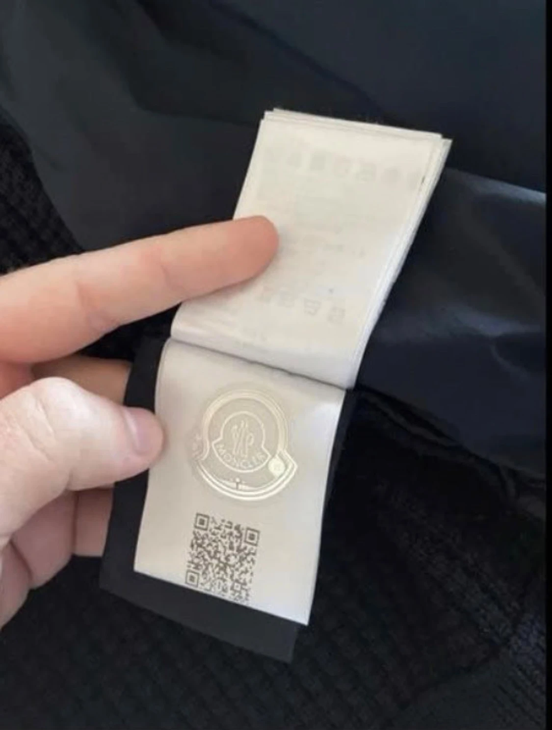 Svart Moncler pufferjacka med stickade ärmar - 4