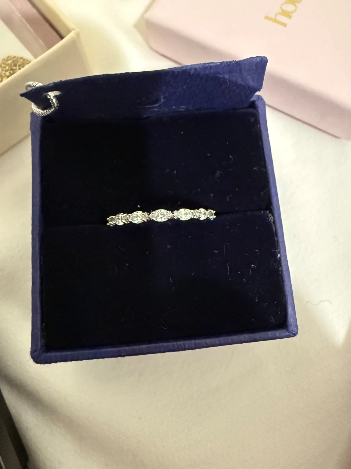 Swarovski silver ring