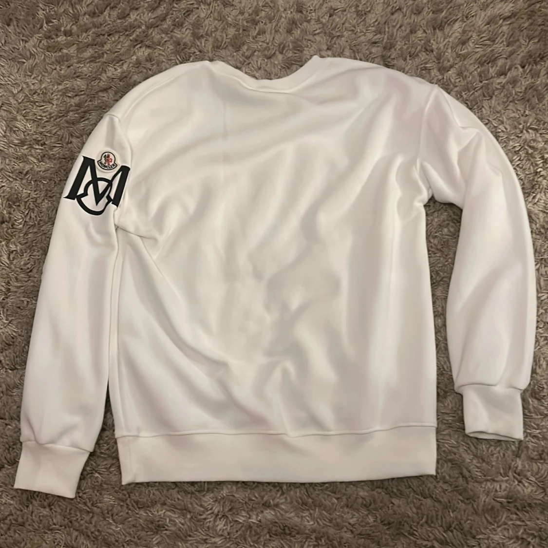 Vit Moncler sweatshirt med logga - 1