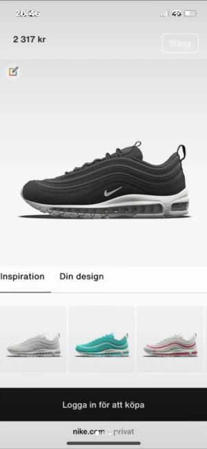 Snygga Nike skor - Nike skor storlek 40 men är mer som 38 aldrig använda köpt från Nike butiken ny pris 2300  mitt pris 1500 pris går även att diskutera vid snabb affär 