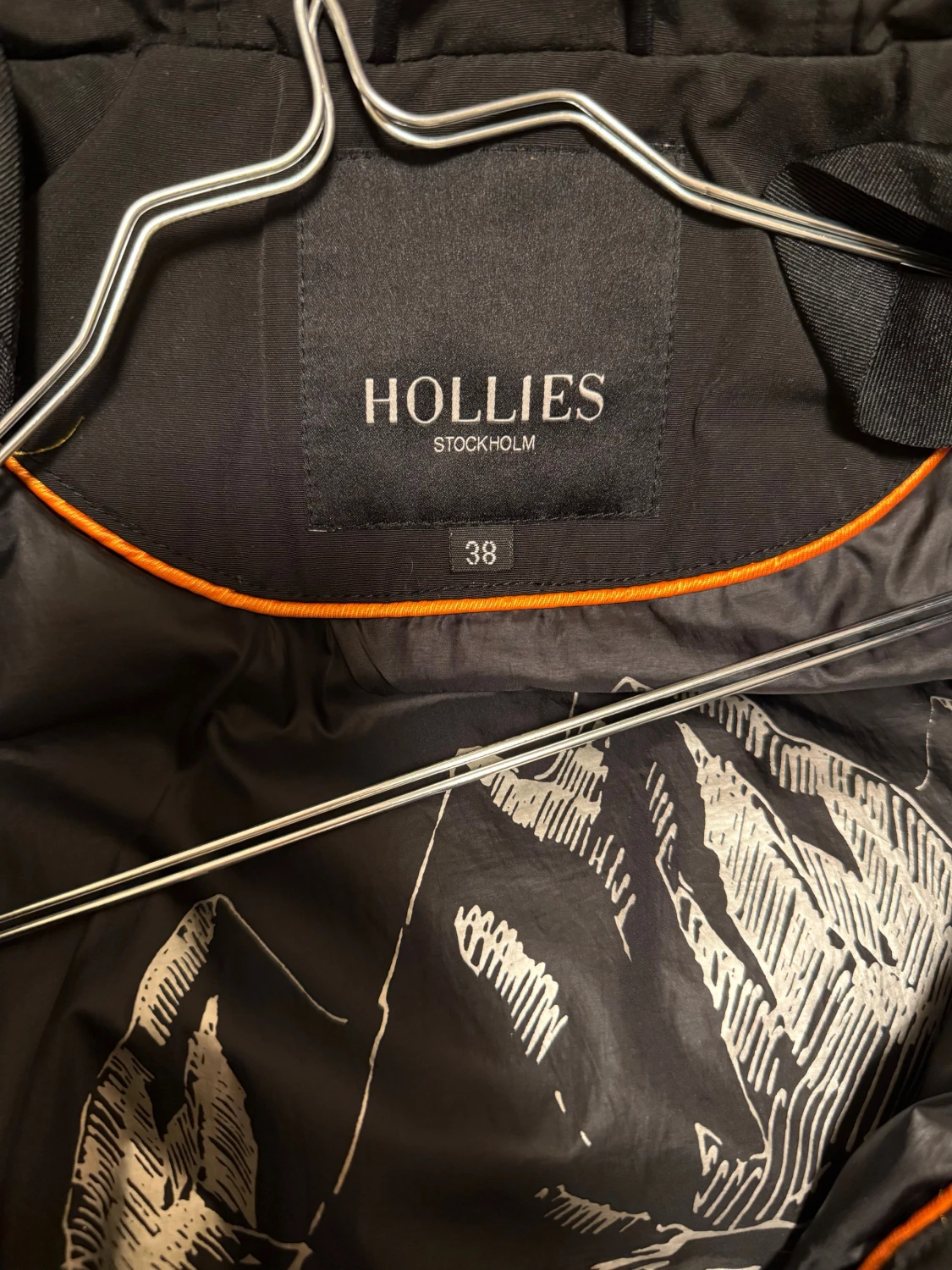 Svart lång dunjacka Hollies - 2