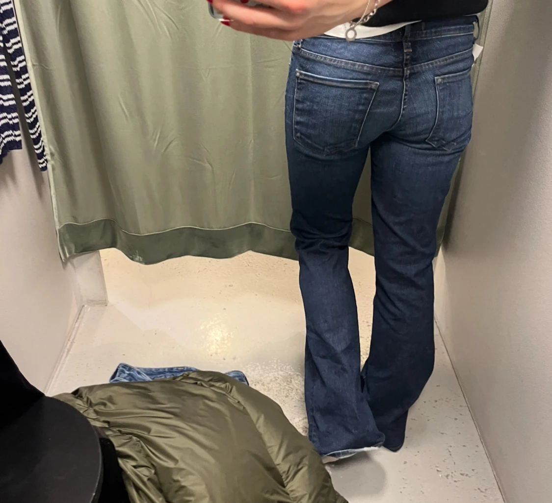 Blå bootcut jeans - 1