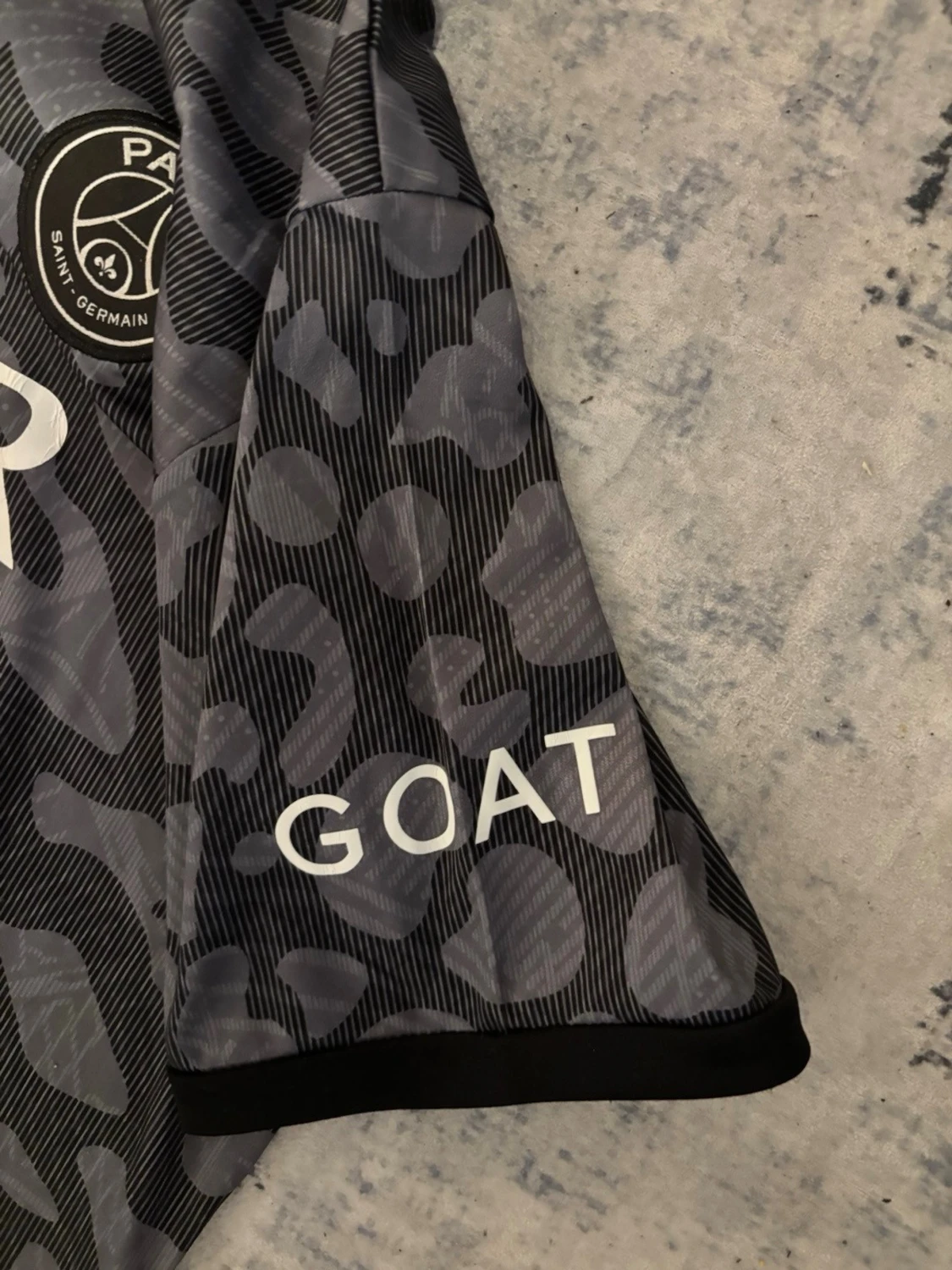 PSG x Jordan svart leopard fotbollströja - 2