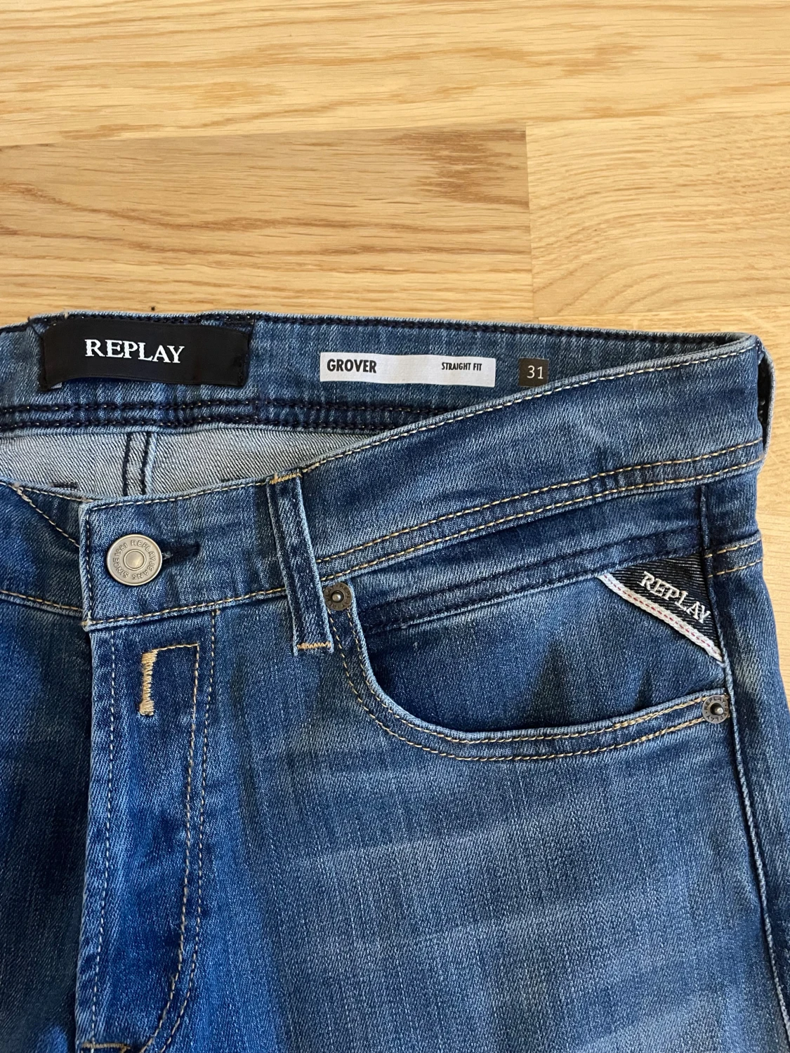 Blå Replay Grover jeans W31 L30 - 2